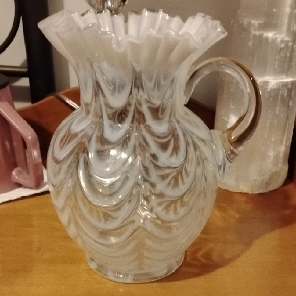 Other - Elegant Swirled Glass Pitcher